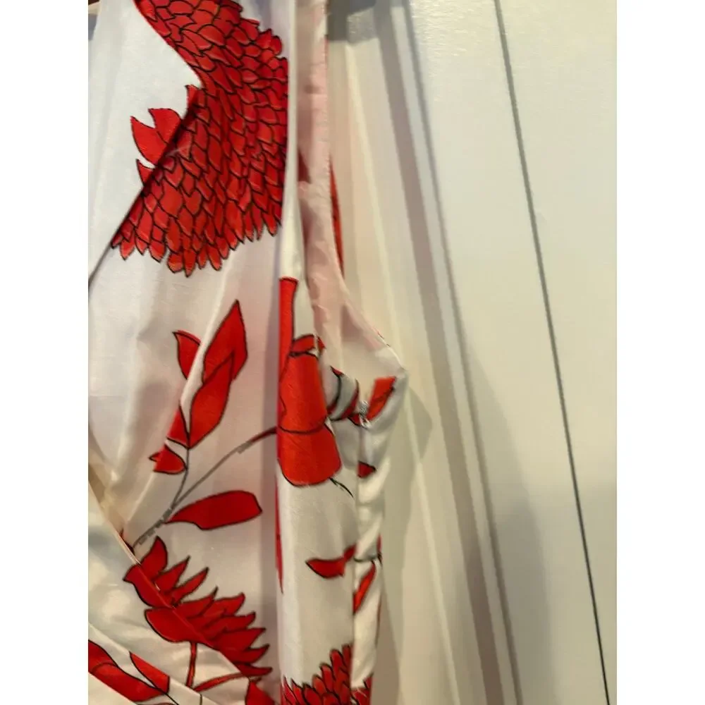 Jessica‎ Howard White And Red Floral Dress Size 14